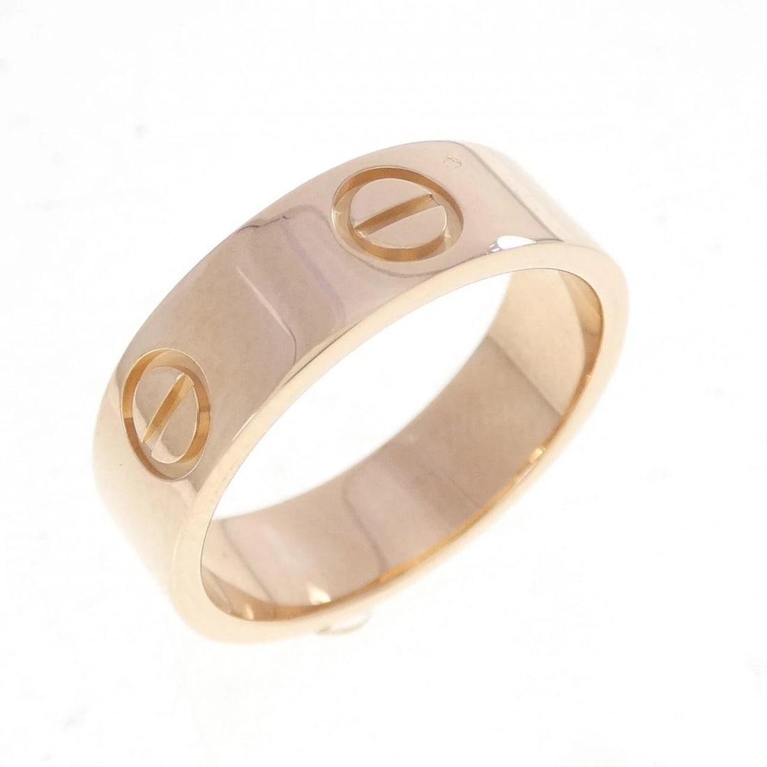 CARTIER LOVE RING: Cartier Love Ring Brand: CARTIER Type: Cartier Ring Material: 750 Pink Gold, Color: Pink Gold Size: US5 3/4 Accessories: None Accessories Notice: When purchasing pre-owned goods, please re
