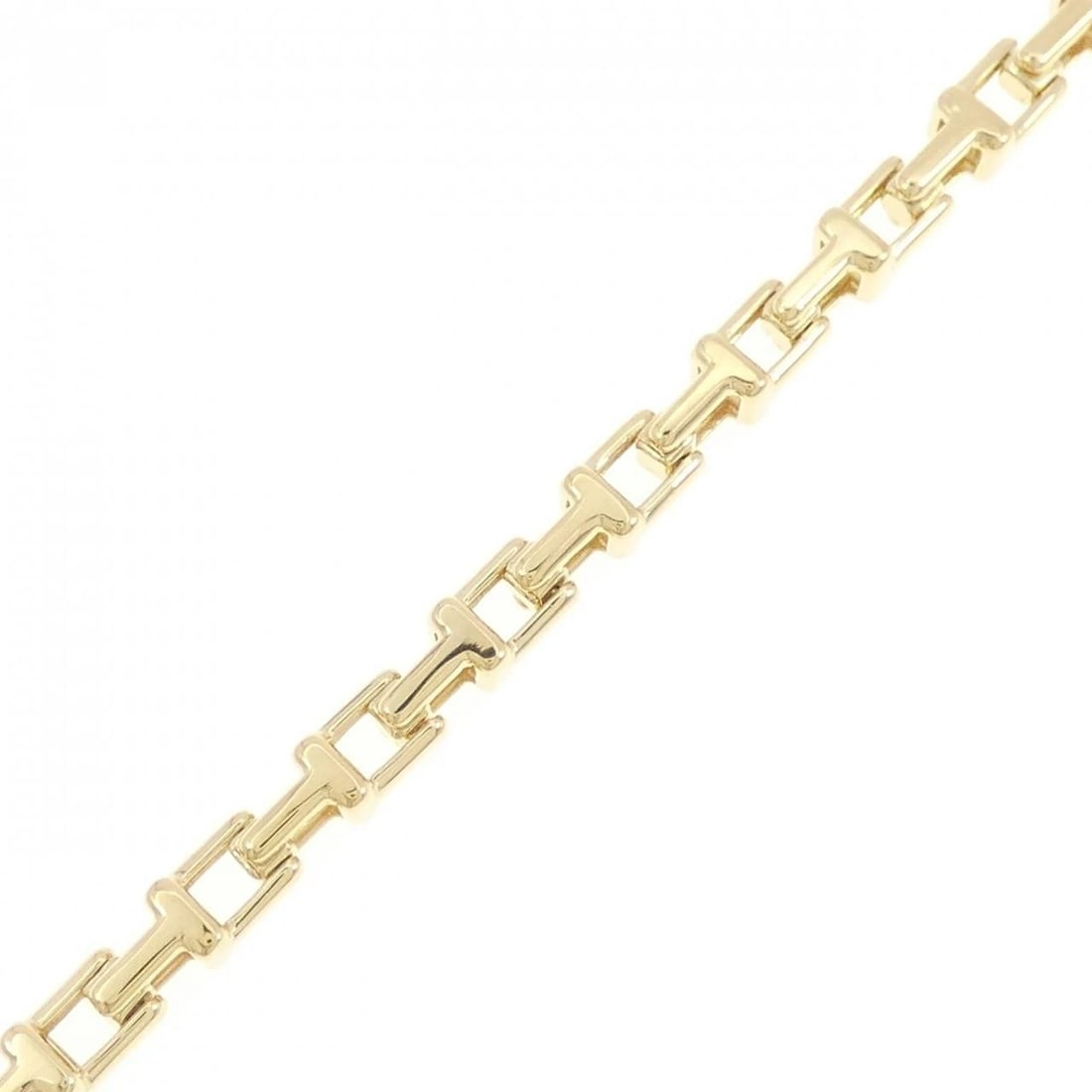 TIFFANY&CO. NARROW CHAIN BRACELET: TIFFANY&Co. Narrow Chain Bracelet Brand: TIFFANY&Co. Type: TIFFANY & Co. Bracelet Material: 750 yellow gold, Color: Yellow Gold Size: Actual Size Max width approx: 4.3mm Size 16.5cm Accessories: None