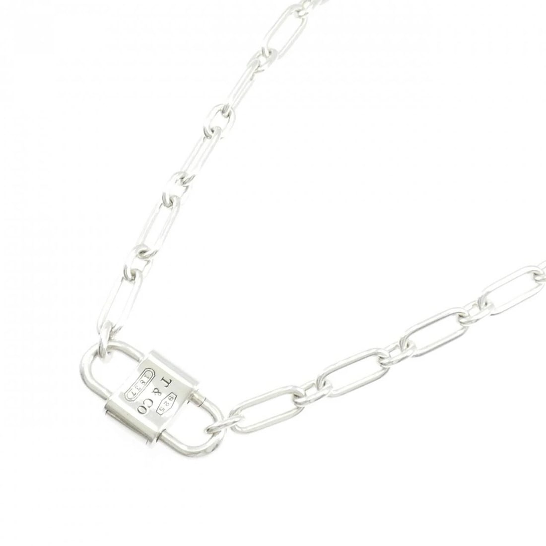 TIFFANY&CO. MEDIUM DOUBLE LOCK NECKLACE - 2