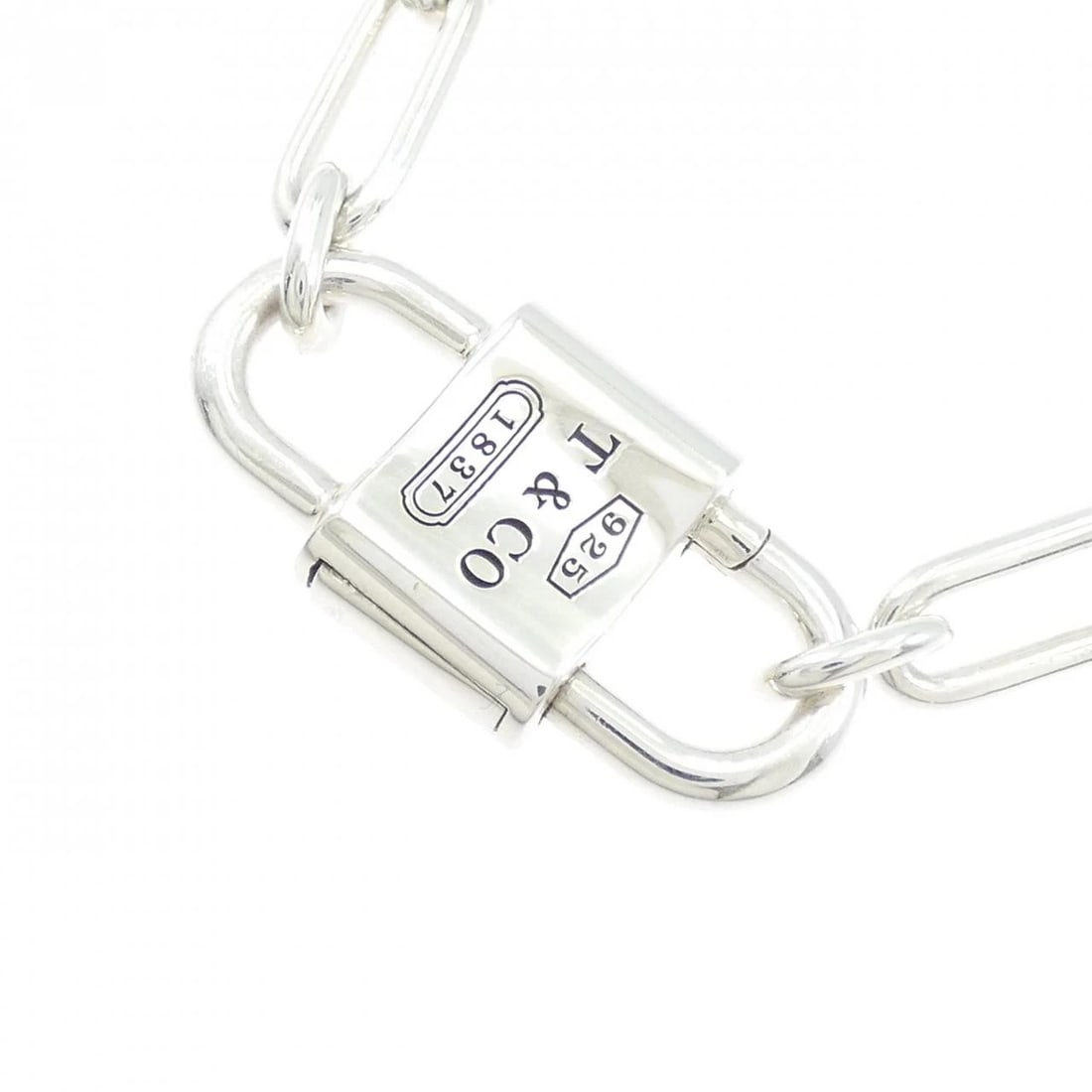 TIFFANY&CO. MEDIUM DOUBLE LOCK NECKLACE - 3