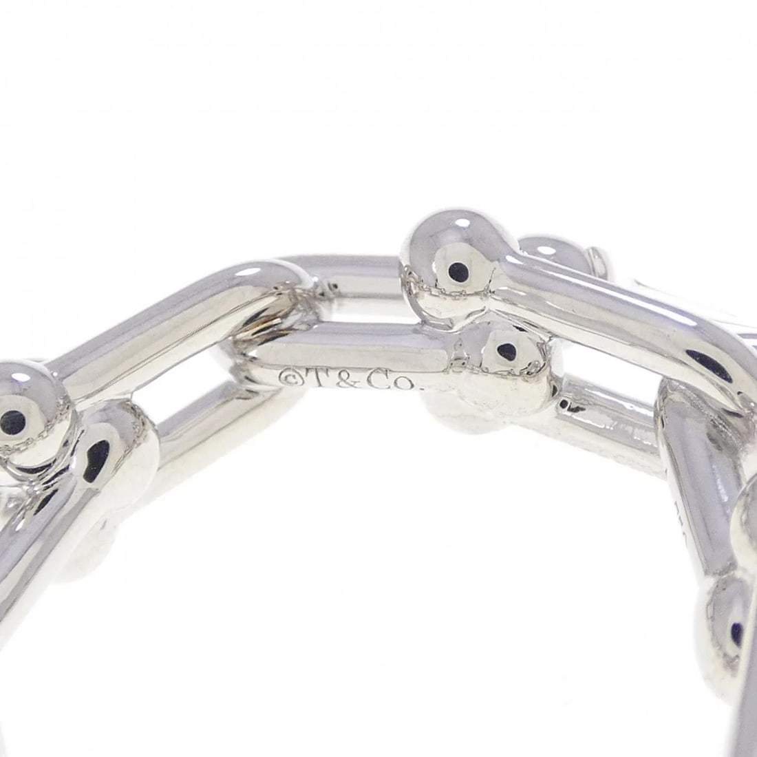 TIFFANY&CO. HARDWARE SMALL LINK RING - 3