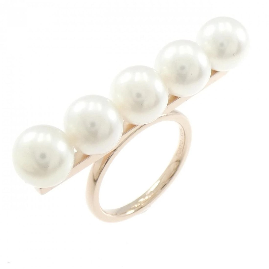 TASAKI BALANCE SIGNATURE RING: Tasaki Balance Signature Ring Brand: TASAKI Type: Tasaki Ring Material: 750 Pink Gold, Color: Pink Gold Size: US7 Accessories: None Accessories Notice: When purchasing pre-owned goods, ple