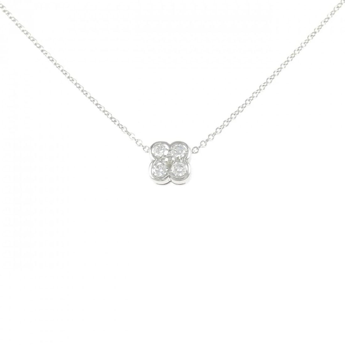 TIFFANY&CO. 4BEZEL NECKLACE: TIFFANY&Co. 4Bezel Necklace Brand: TIFFANY&Co. Type: TIFFANY&Co. Necklace Material: Platinum950, Color: Platinum Size: Actual Size Pendant length approx. x width approx.: 6.7mmx6.6mm Chain maximum