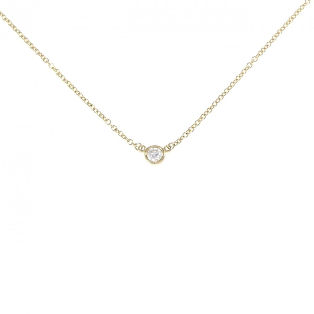 TIFFANY & CO. BY THE YARD NECKLACE: TIFFANY & Co. By the Yard Necklace Brand: TIFFANY&Co. Type: TIFFANY&Co. Necklace Material: 750 yellow gold, Color: yellow gold Size: Actual Size Diameteraround: 3.8mm Chain maximum width approx.:
