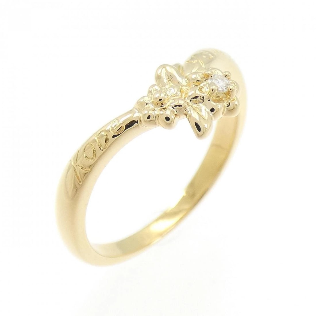 TASAKI DIAMOND RING: Tasaki Diamond Ring Brand: TASAKI Type: Tasaki Ring Material: K18 yellow gold, Color: yellow gold Size: US6 1/4 Accessories: None Accessories Notice: When purchasing pre-owned goods, please refer to
