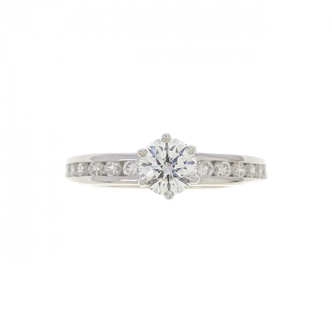 TIFFANY&CO. SOLITAIRE CHANNEL SETTING RING - 2