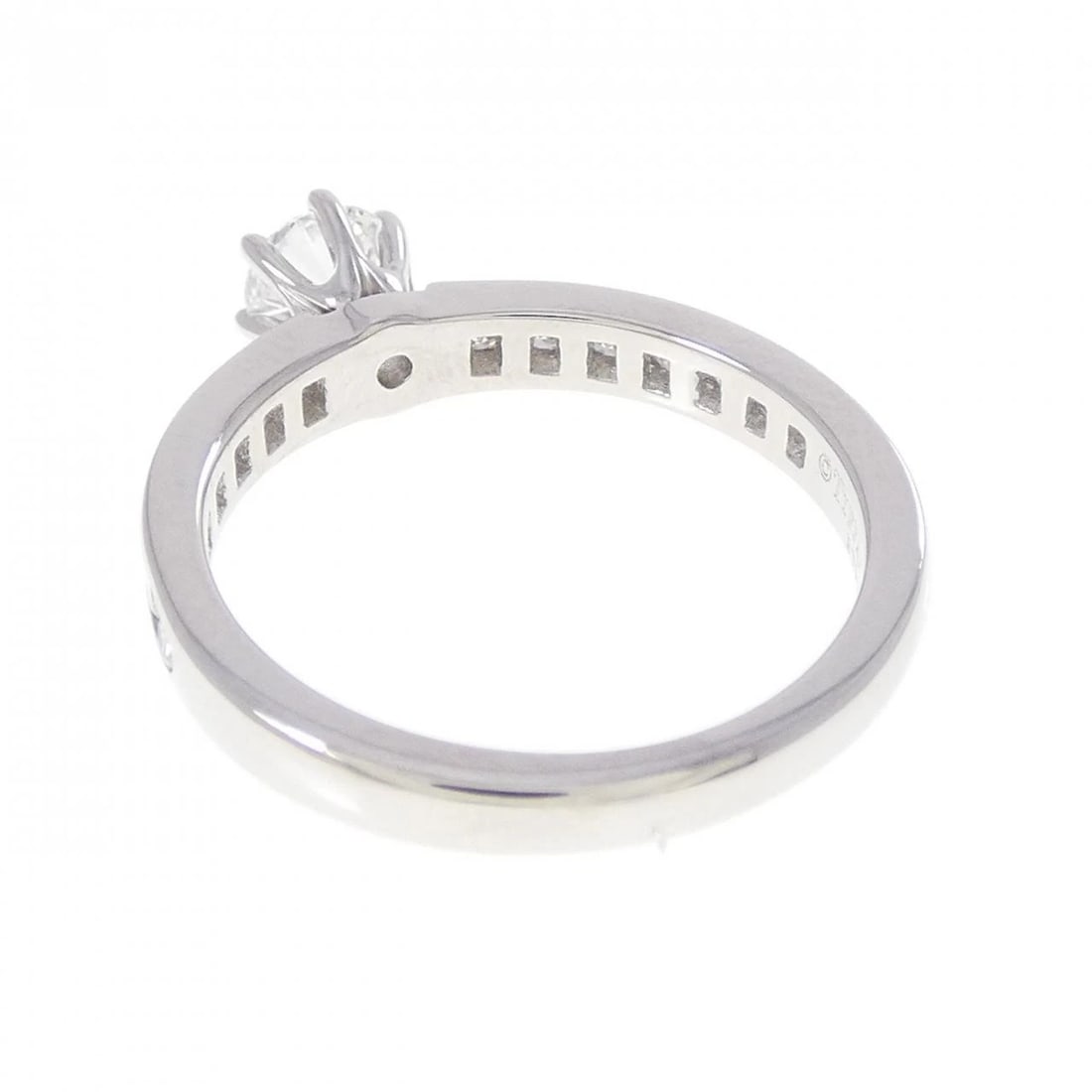 TIFFANY&CO. SOLITAIRE CHANNEL SETTING RING - 3