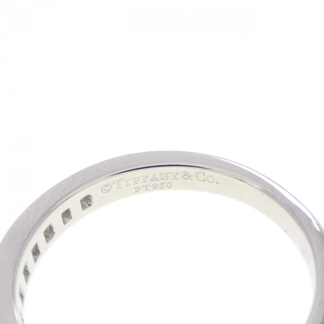 TIFFANY&CO. SOLITAIRE CHANNEL SETTING RING - 4