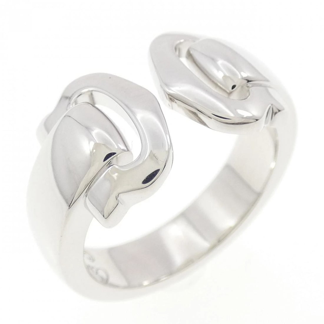 CARTIER 2C RING: Cartier 2C ring Brand: CARTIER Type: Cartier Ring Material: 750 white gold, Color: white gold Size: US5 1/4 Accessories: None Accessories Notice: When purchasing pre-owned goods, please re