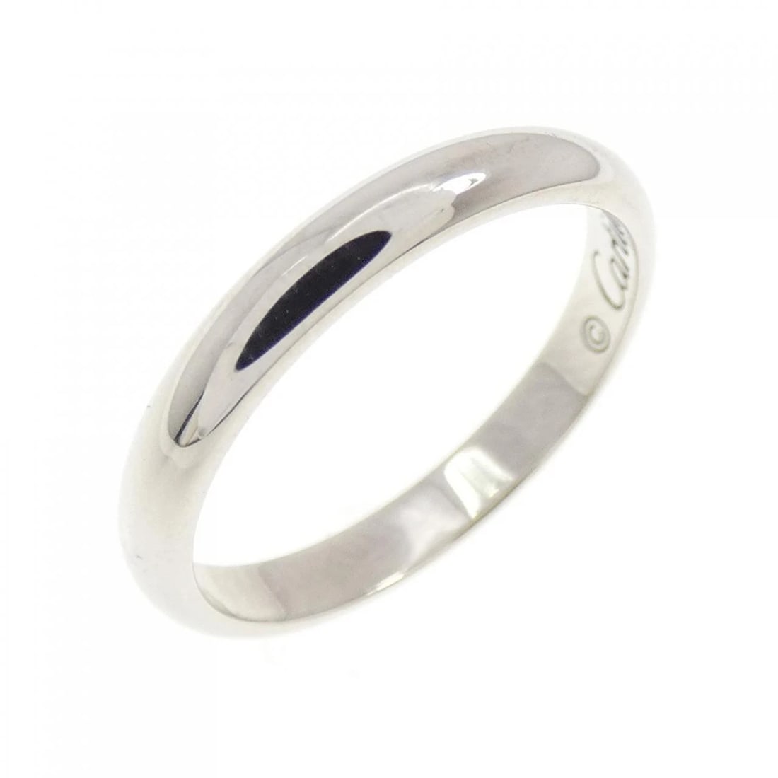 CARTIER WEDDING RING: Cartier Wedding Ring Brand: CARTIER Type: Cartier Ring Material: Platinum950, Color: Platinum Size: US3 1/4 Accessories: None Accessories Notice: When purchasing pre-owned goods, please refer to the
