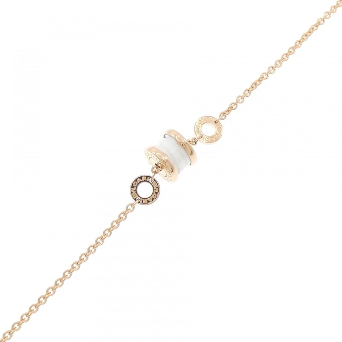 BVLGARI B.ZERO1 BRACELET: Bvlgari B.zero1 bracelet Brand: BVLGARI Type: Bvlgari Bracelet Material: 750 pink gold/ceramic, Color: Pink Gold Size: Actual Size Max width approx: 9.1mm Size 16?18cm Accessories: None Accessories