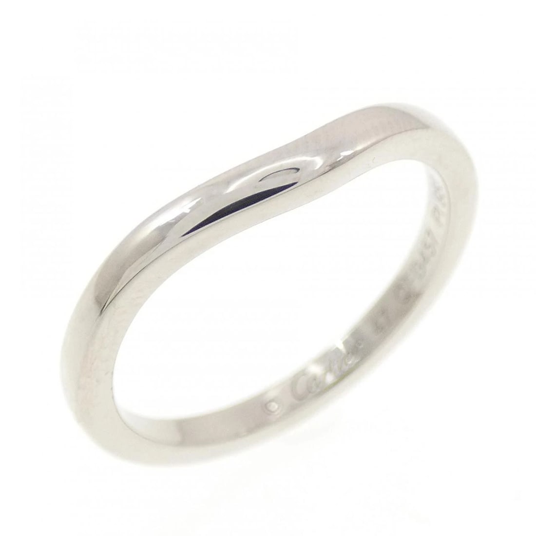 CARTIER BALLERINA RING: Cartier Ballerina Ring Brand: CARTIER Type: Cartier Ring Material: Platinum950, Color: Platinum Size: US4 Accessories: None Accessories Notice: When purchasing pre-owned goods, please refer to the