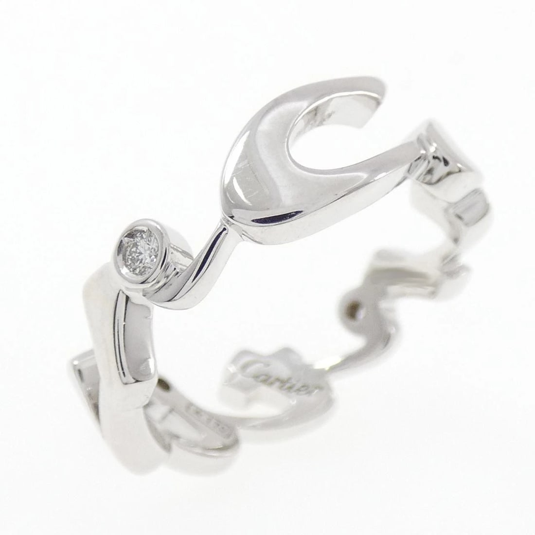 CARTIER SIGNATURE CHRISTMAS LIMITED EDITION RING: Cartier Signature Christmas Limited Edition Ring Brand: CARTIER Type: Cartier Ring Material: 750 white gold, Color: white gold Size: US6 1/4 Accessories: None Accessories Notice: When purchasing