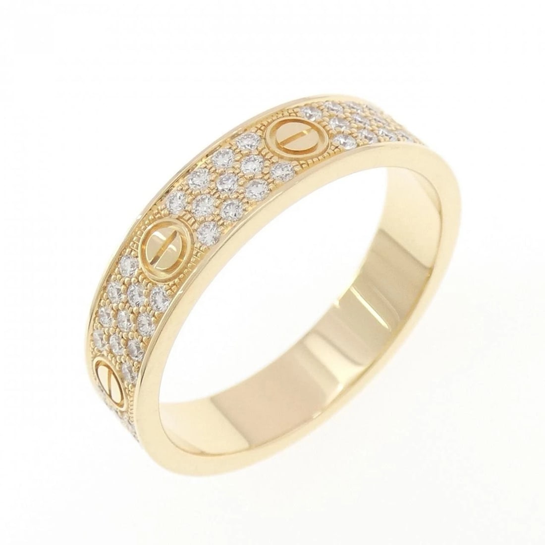 CARTIER MINI LOVE RING: Cartier Mini Love Ring Brand: CARTIER Type: Cartier Ring Material: 750 yellow gold, Color: yellow gold Size: US8 1/2 Accessories: None Accessories Notice: When purchasing pre-owned goods, please