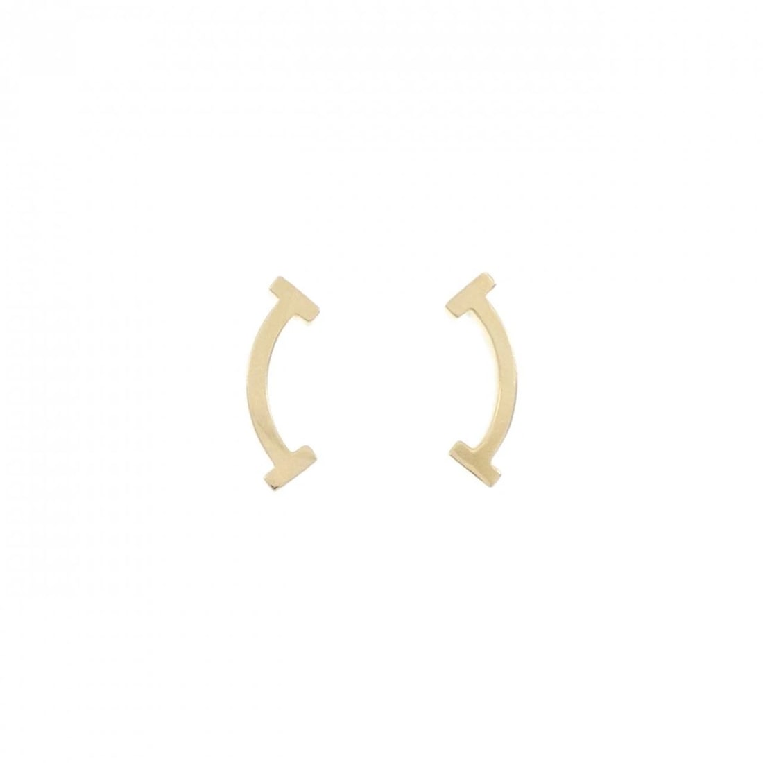 TIFFANY&CO. T SMILE PIERCE: TIFFANY&Co. T Smile Pierce Brand: TIFFANY&Co. Type: TIFFANY&Co. Pierce/Earring Material: 750 yellow gold, Color: yellow gold Size: Actual Size Approx. height x width: 13.2mm x 4.5mm Accessories: None