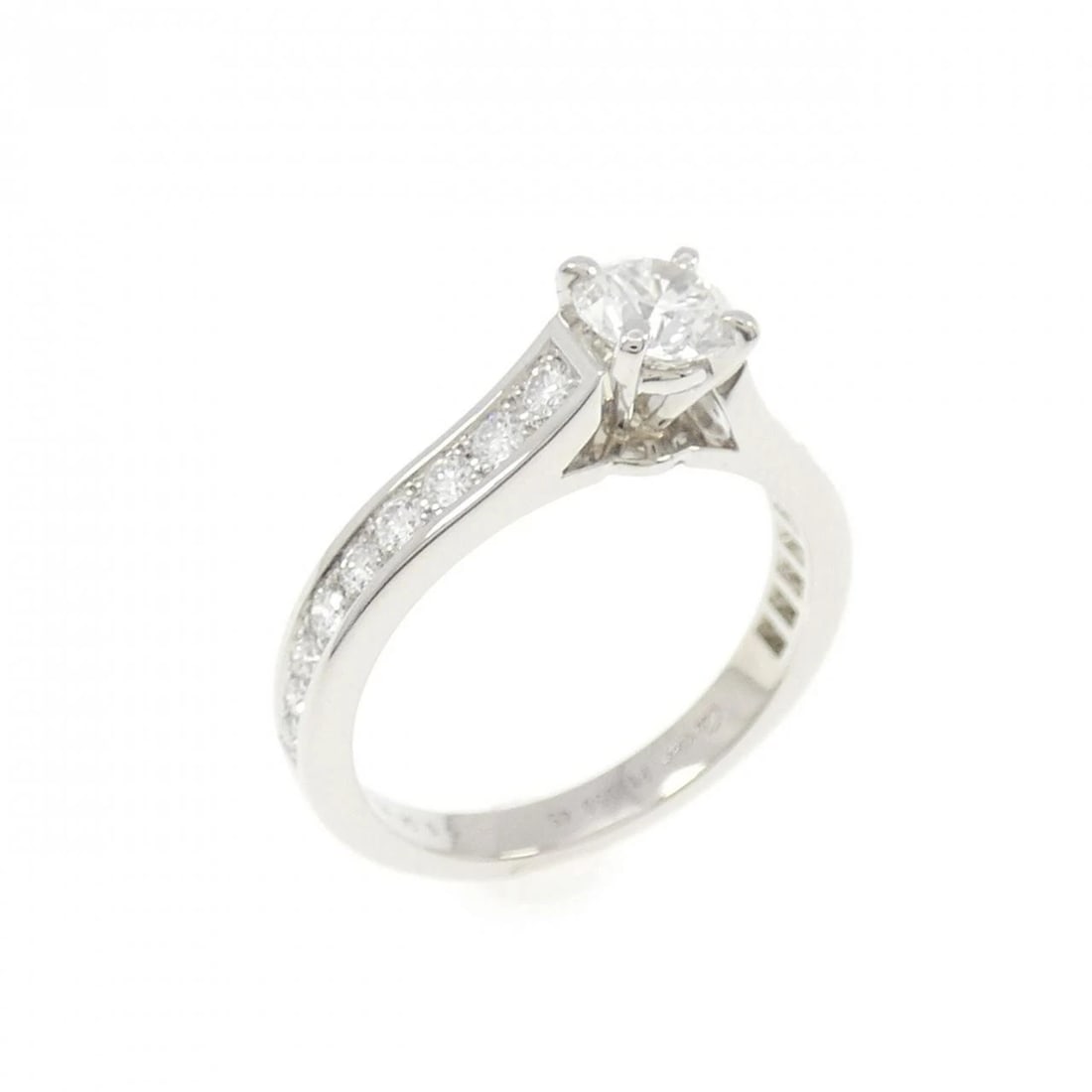 CARTIER SOLITAIRE RING: Cartier Solitaire Ring Brand: CARTIER Type: Cartier Ring Material: Platinum950, Color: Platinum Size: US3 1/4 Accessories: None Accessories Notice: When purchasing pre-owned goods, please refer to