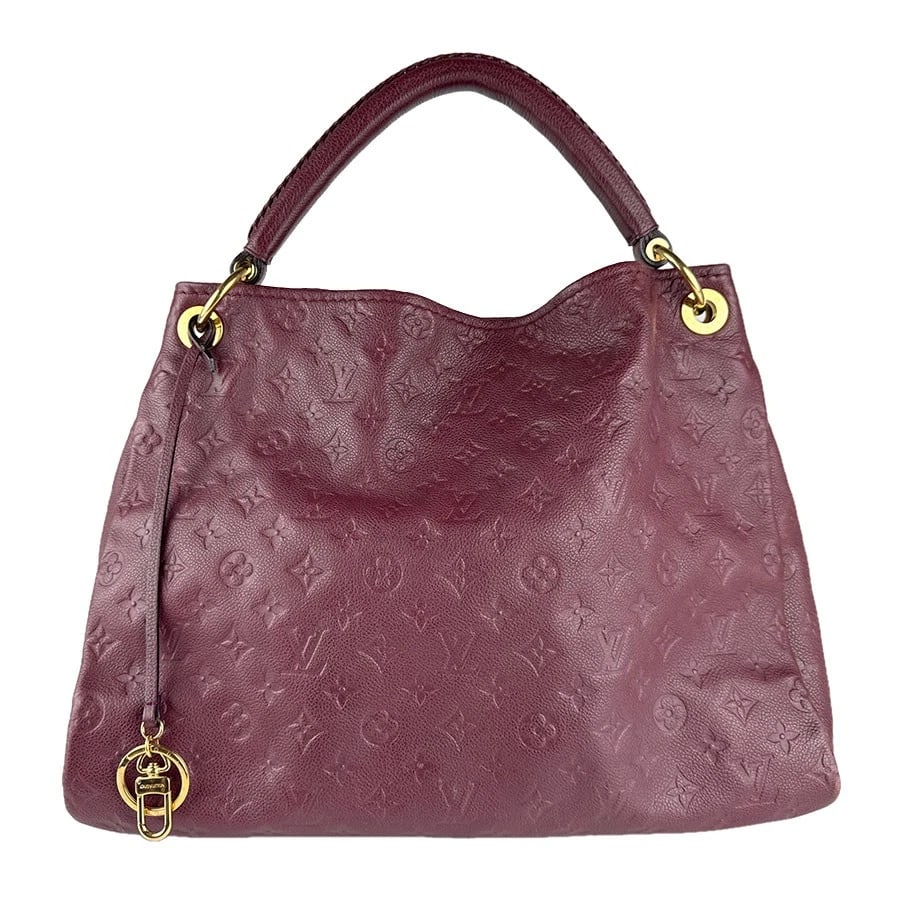 LOUIS VUITTON MONOGRAM EMPREINTE MM SHOULDER BAG: LOUIS VUITTON Monogram Empreinte MM Shoulder Bag Brand: LOUIS VUITTON Type: Shoulder Bag Material: Monogram Empreinte Leather Color: Ove Size: W:16.1inx H:13.0inx D:7.5in Accessories: None