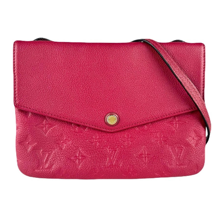 LOUIS VUITTON SHOULDER BAG MONOGRAM EMPREINTE LEATHER: LOUIS VUITTON Shoulder Bag Monogram Empreinte Leather Brand: LOUIS VUITTON Type: Shoulder Bag Material: Monogram Empreinte Leather Color: Grape Size: W:9.1inx H:6.3inx D:1.2in Accessories: None