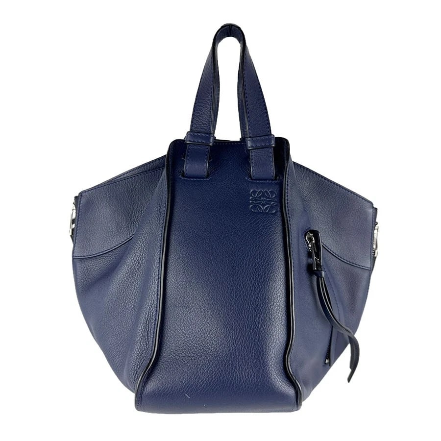 LOEWE HAMMOCK HANDBAG SHOULDER BAG NAVY: LOEWE Hammock Handbag Shoulder Bag Navy Brand: LOEWE Type: Handbag Material: Leather Color: Navy Size: W:5.5inx H:9.1inx D:9.4in Handle Length:11.8in Accessories: None Accessories Notice: