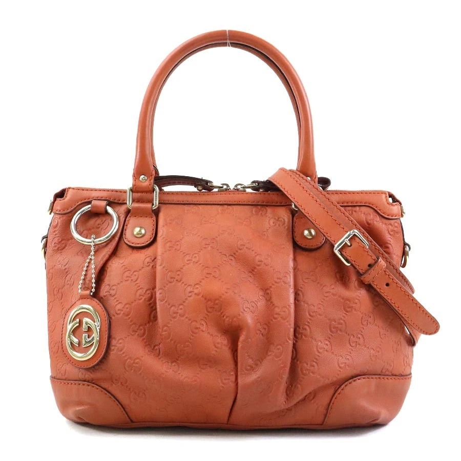 GUCCI SUKEY HANDBAG SHOULDER BAG ORANGE (1 of 9)