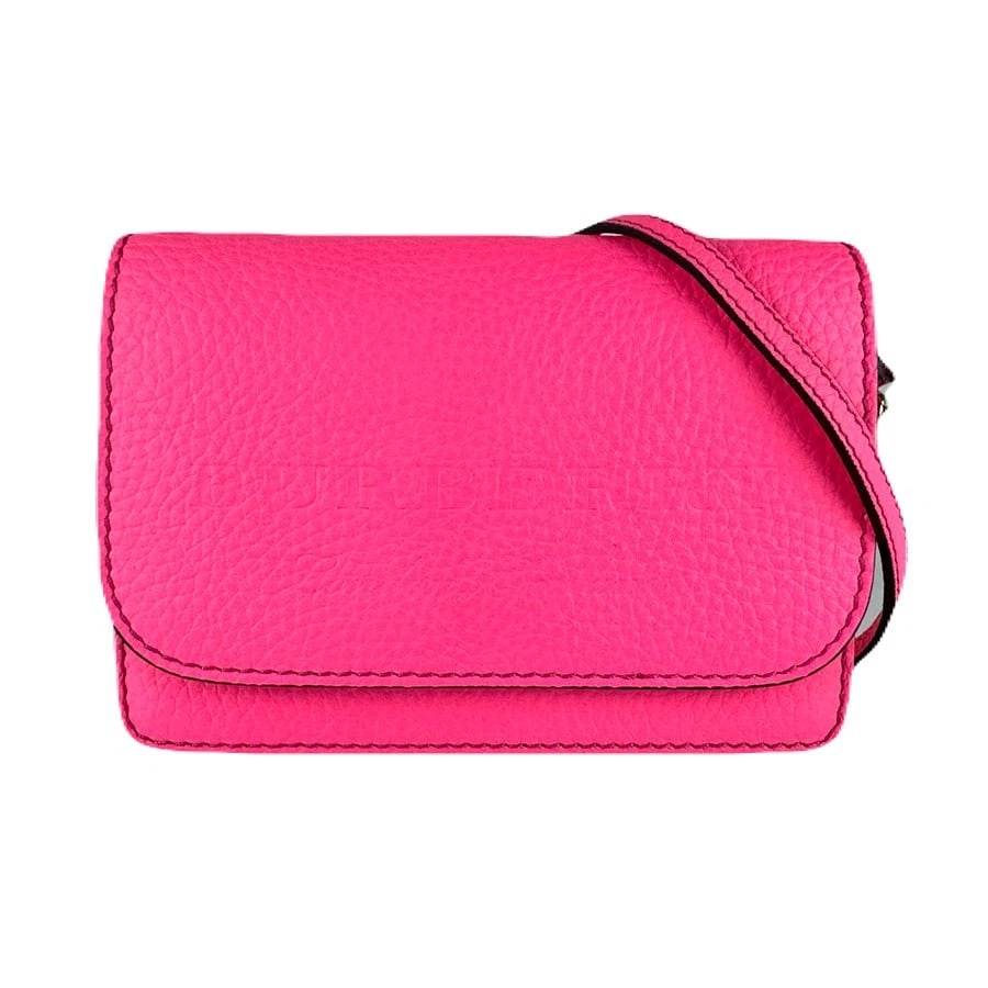 BURBERRY CROSSBODY SHOULDER BAG CHAIN WALLET: BURBERRY Crossbody Shoulder Bag Chain Wallet Brand: BURBERRY Type: Crossbody Shoulder Bag Material: Leather Color: Neon Pink Size: W:7.1inx H:5.5inx D:1.2in Accessories: None Accessories N