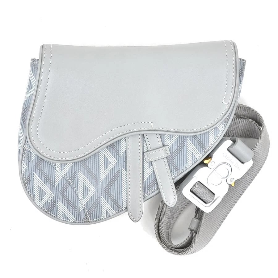 CHRISTIAN DIOR BODY BAG GRAY LEATHER: Christian Dior Body Bag Gray Leather Brand: Christian Dior Type: body bag Material: leather Color: Grey Size: W:8.3inx H:6.7inx D:1.4in Accessories: None Accessories Notice: When purchasin