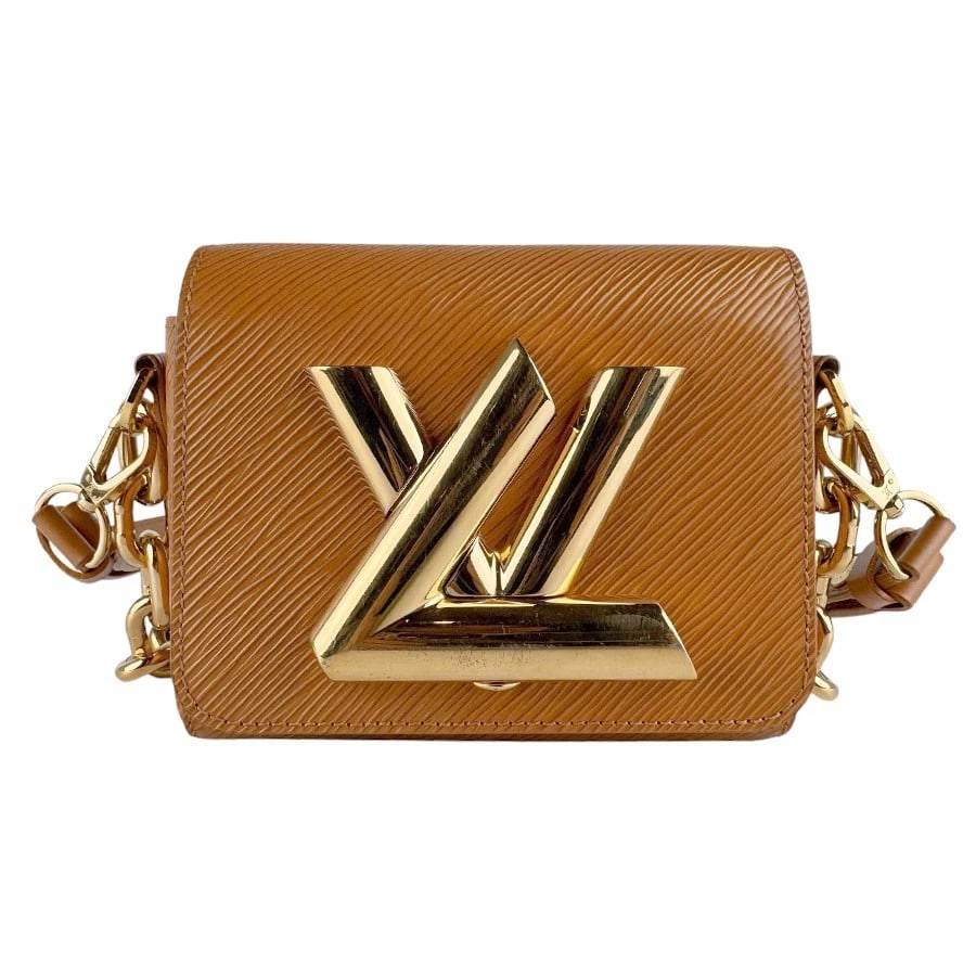 LOUIS VUITTON EPI TWIST LOCK XL SHOULDER BAG: LOUIS VUITTON Epi Twist Lock XL Shoulder Bag Brand: LOUIS VUITTON Type: Shoulder Bag Material: Epi leather Color: Camel Size: W:6.3inx H:5.1inx D:3.1in Handle Length:18.9in Accessories: None <