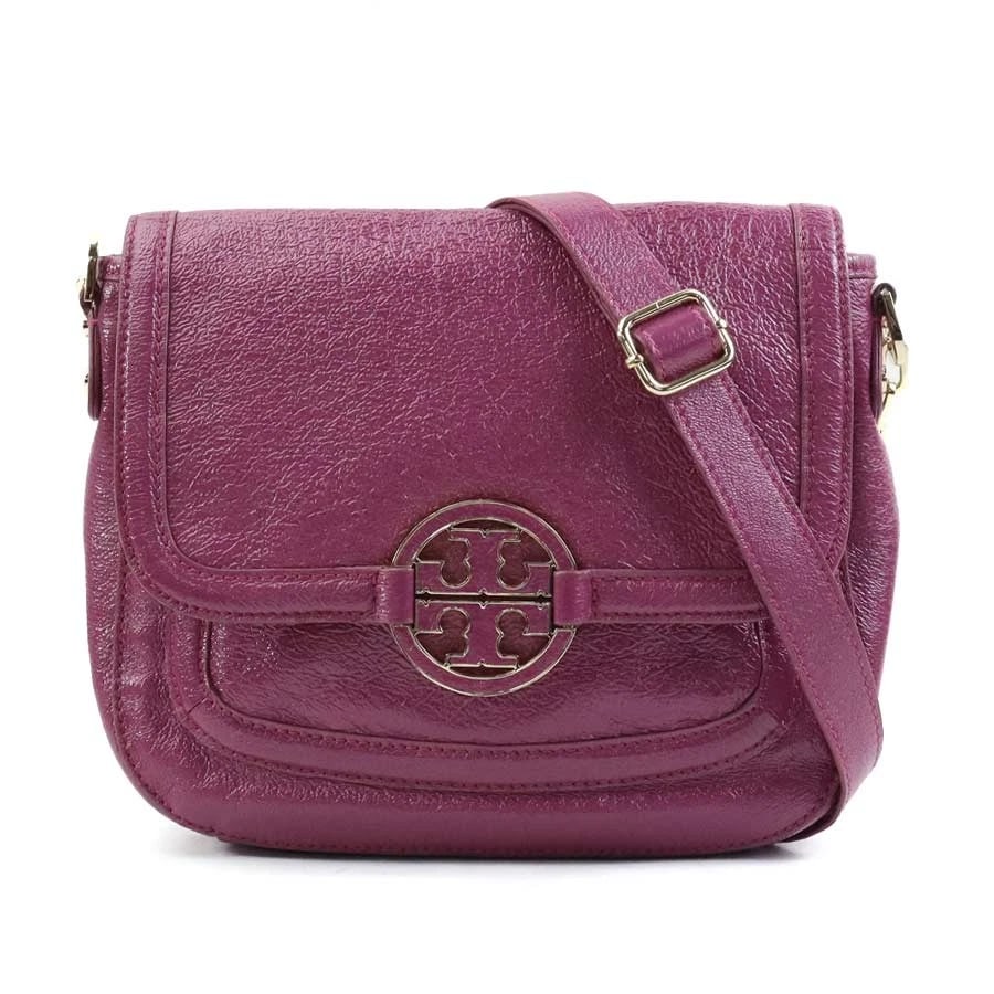 TORY BURCH SHOULDER BAG PINK PURPLE LEATHER (1 of 11)