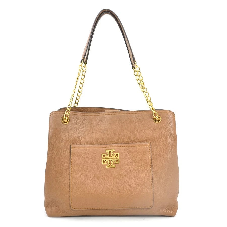 TORY BURCH SHOULDER BAG BROWN LEATHER (1 of 10)