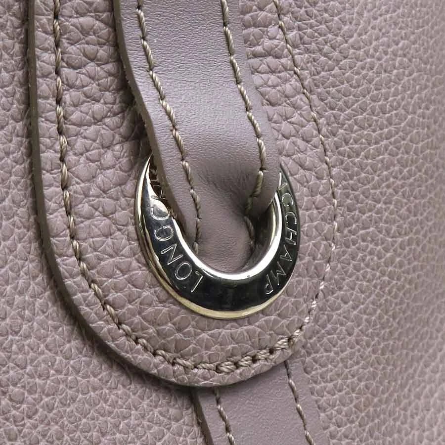 LONGCHAMP HANDBAG GREIGE LEATHER - 10