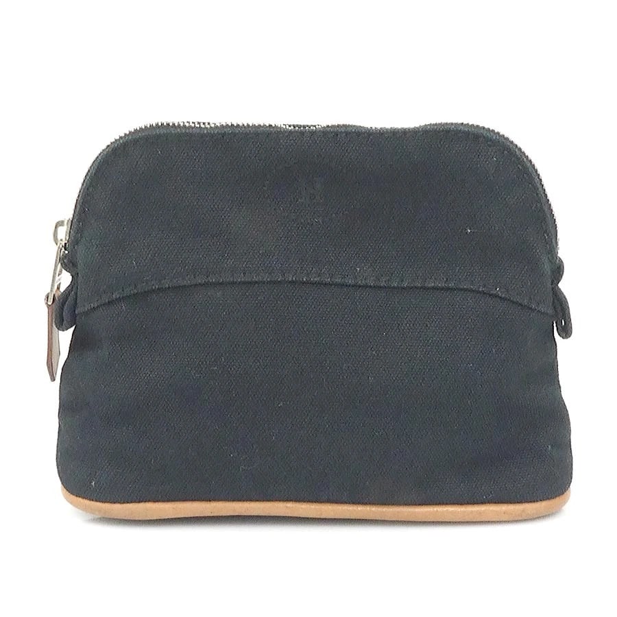 HERMES BOLIDE POUCH 15 MULTICASE BLACK CANVAS: HERMES Bolide Pouch 15 Multicase Black Canvas Brand: HERMES Type: Pouch Material: Canvas Color: Black Size: W:5.9inx H:4.1inx D:2.2in Accessories: None Accessories Notice: When purchasing
