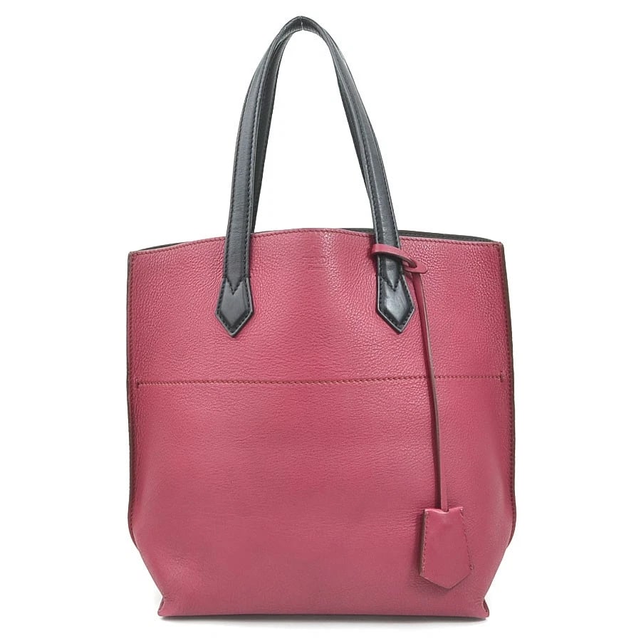 FENDI ALL-IN SHOPPING HANDBAG TOTE BAG: FENDI All-in Shopping Handbag Tote Bag Brand: FENDI Type: Handbag Material: Leather Color: Bordeaux / Black Size: W:14.4inx H:11.8inx D:5.5in Handle drop:7.1in Accessories: None Accessorie