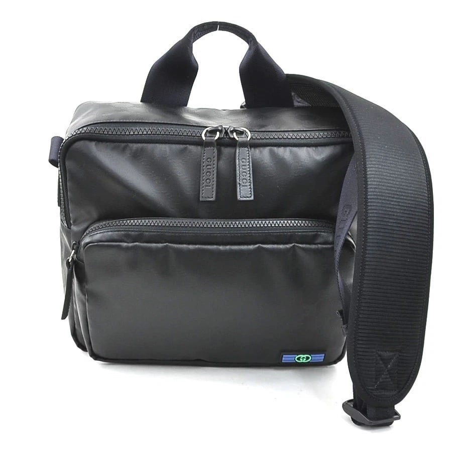 GUCCI MATTE CRYSTAL SHOULDER BAG BLACK: GUCCI Matte Crystal Shoulder Bag Black Brand: GUCCI Type: Shoulder Bag Material: PVC Color: Black Size: W:11.8inx H:10.2inx D:5.1in Handle Length:9.4in Accessories: None Accessories Notice