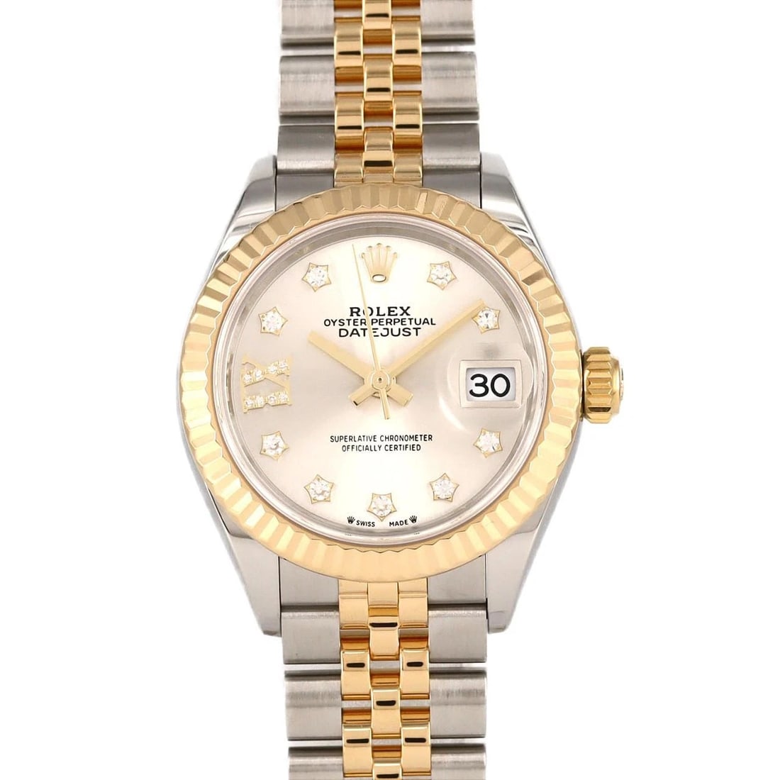 ROLEX DATEJUST SSXYG MECHANICAL AUTOMATIC WATCH: Rolex Datejust SSxYG Mechanical Automatic Watch Brand: ROLEX Type: Wrist watch Material: Case: Stainless steel x yellow gold Bracelet: Stainless steel x yellow gold Color: Dial Color: Silver/Star Diam