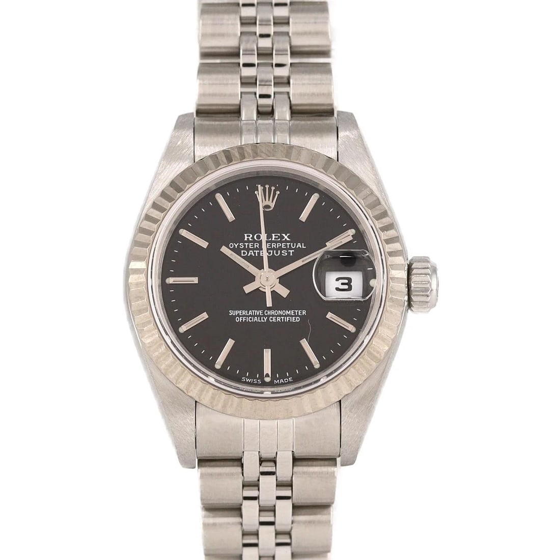 ROLEX DATEJUST MECHANICAL AUTOMATIC WATCH: Rolex Datejust Mechanical Automatic Watch Brand: ROLEX Type: Wrist watch Material: Case: Stainless Steel Breath: Stainless Steel Color: Dial color black Size: Case diameter: Approx. 26mm Max wrist