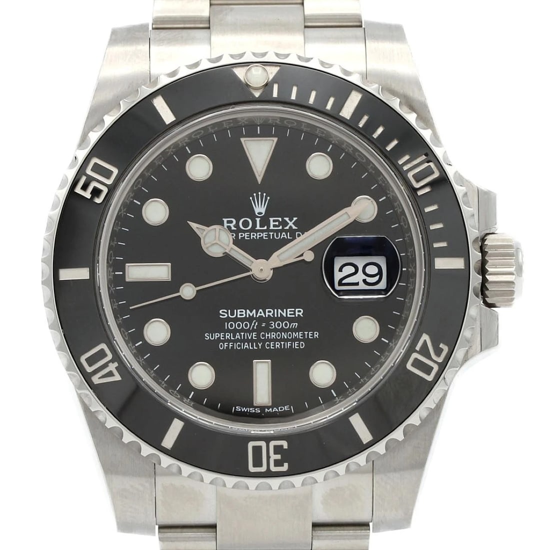 ROLEX SUBMARINER DATE STAINLESS STEEL MECHANICAL AUTOMATIC WATCH: Rolex Submariner Date Stainless Steel Mechanical Automatic Watch Brand: ROLEX Type: Wrist watch Material: Case: Stainless Steel Breath: Stainless Steel Color: Dial color black Size: Case diameter: App