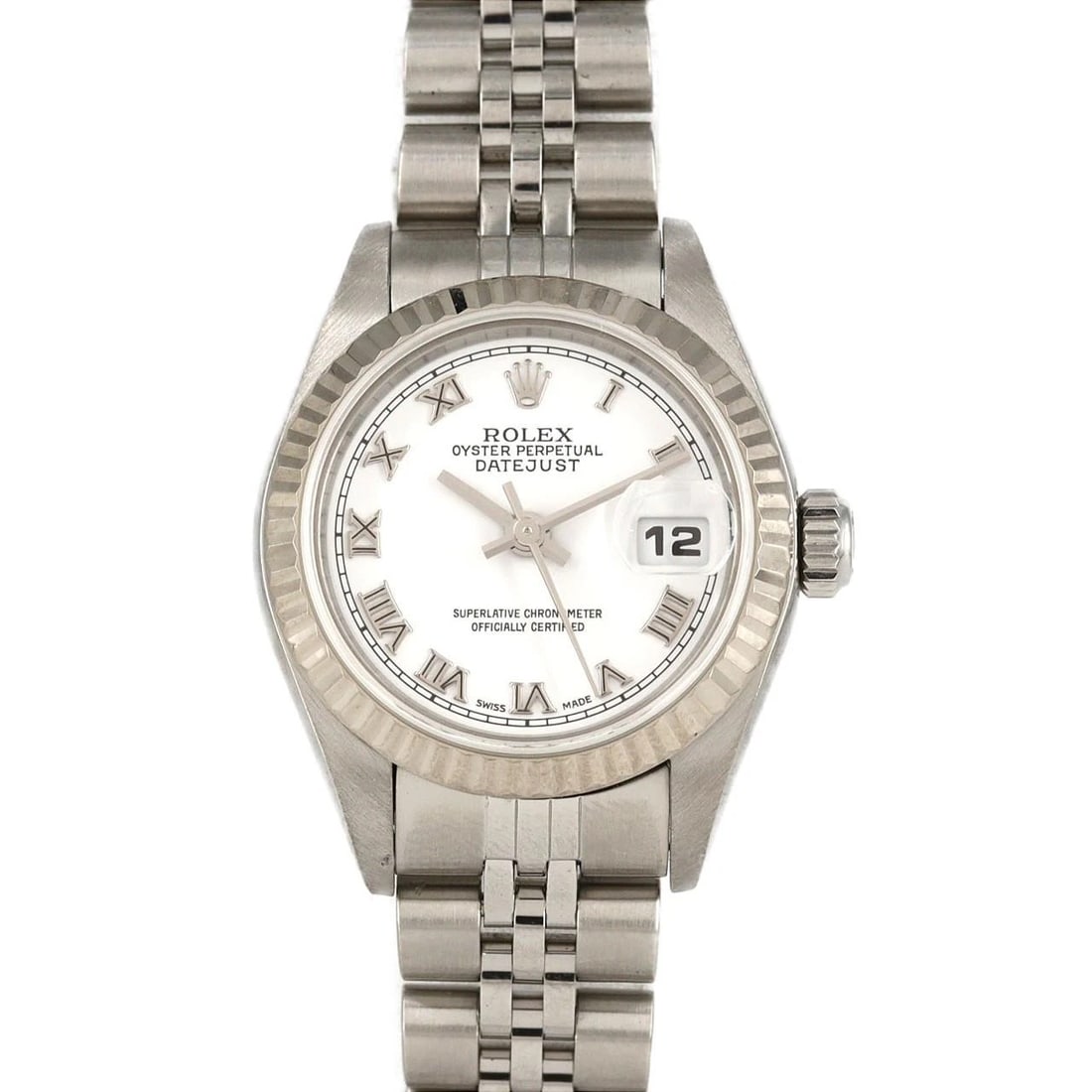 ROLEX DATEJUST MECHANICAL AUTOMATIC WATCH: Rolex Datejust Mechanical Automatic Watch Brand: ROLEX Type: Wrist watch Material: Case: Stainless Steel Breath: Stainless Steel Color: Dial color white Size: Case diameter: Approx. 26mm Max wrist