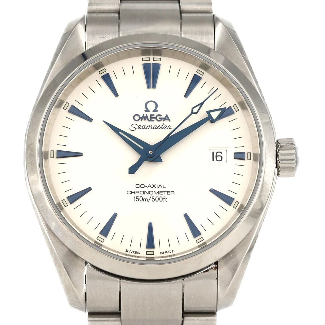 OMEGA SEAMASTERAQUA TERRA WATCH: Omega SeamasterAqua Terra Watch Brand: OMEGA Type: Wrist watch Material: Case: Stainless Steel Breath: Stainless Steel Color: Dial color silver Size: Case diameter: Approx. 39 mm Max wrist