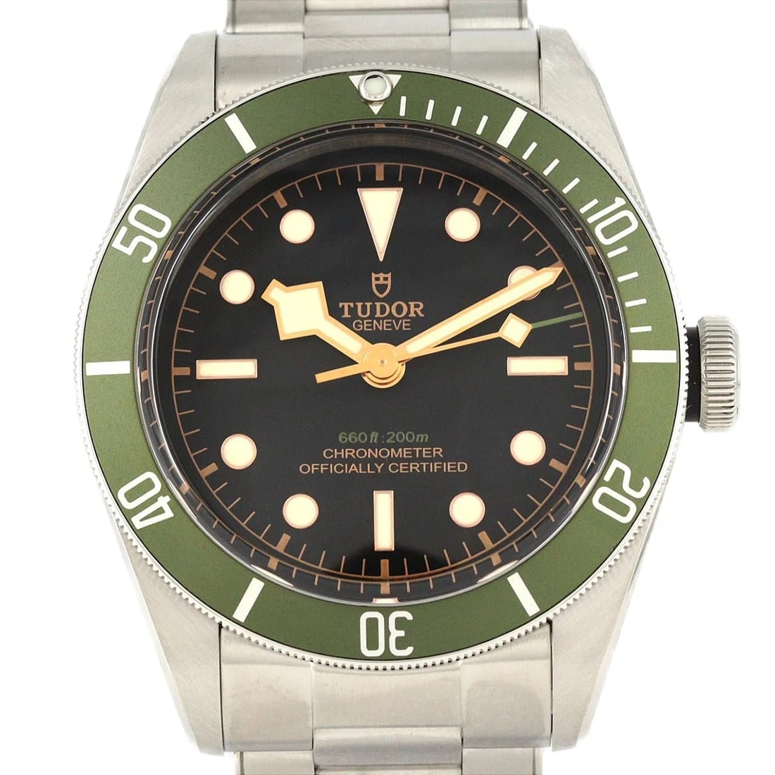 TUDOR BLACK HARRODS STAINLESS STEEL MECHANICAL WATCH: Tudor Black Harrods Stainless Steel Mechanical Watch Brand: Tudor Type: Wrist watch Material: Case: Stainless Steel Breath: Stainless Steel Color: Dial color black Size: Case diameter: Approx. 41 mm