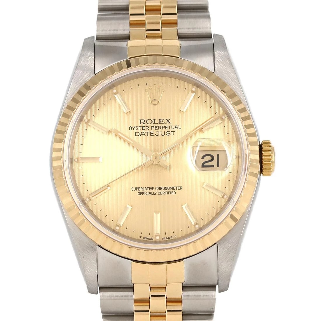 ROLEX DATEJUST SSXYG MECHANICAL AUTOMATIC WATCH: Rolex Datejust SSxYG Mechanical Automatic Watch Brand: ROLEX Type: Wrist watch Material: Case: Stainless steel x yellow gold Bracelet: Stainless steel x yellow gold Color: Dial Color: Gold Tapestry Si