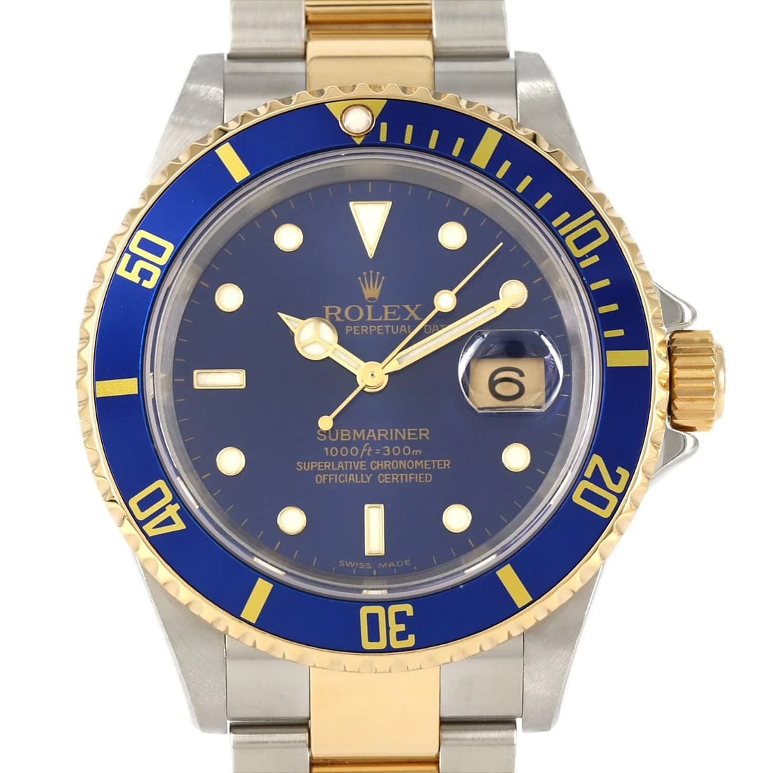 ROLEX SUBMARINER DATE SSXYG MECHANICAL AUTOMATIC WATCH: Rolex Submariner Date SSxYG Mechanical Automatic Watch Brand: ROLEX Type: Wrist watch Material: Case: Stainless steel x yellow gold Bracelet: Stainless steel x yellow gold Color: Dial color blue
