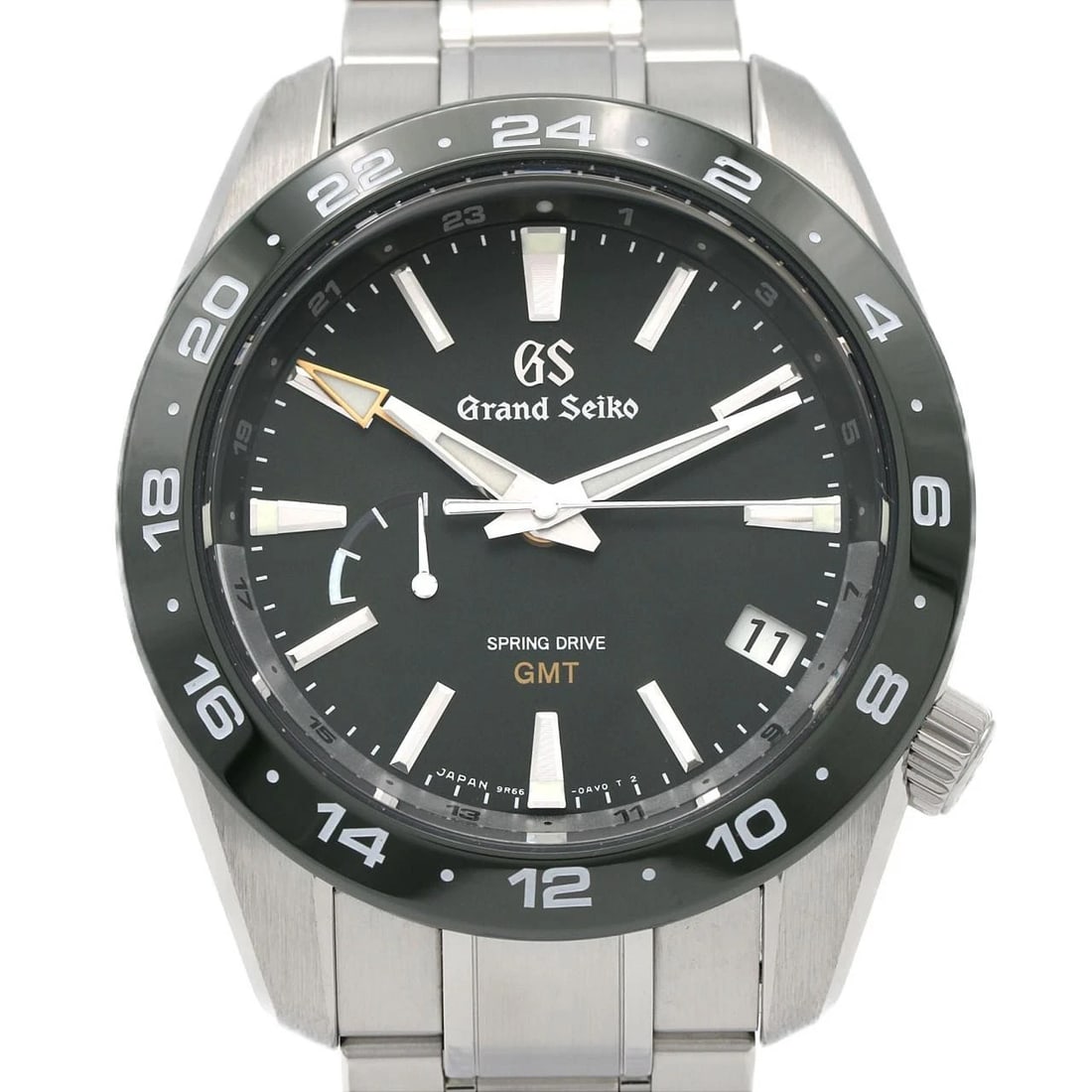 SEIKO GRAND SPORTS COLLECTION SPRING DRIVE WATCH: Seiko Grand Sports Collection Spring Drive Watch Brand: SEIKO Type: Wrist watch Material: Case: Stainless Steel Breath: Stainless Steel Color: Dial color green Size: Case diameter: Approx. 40.5 mm