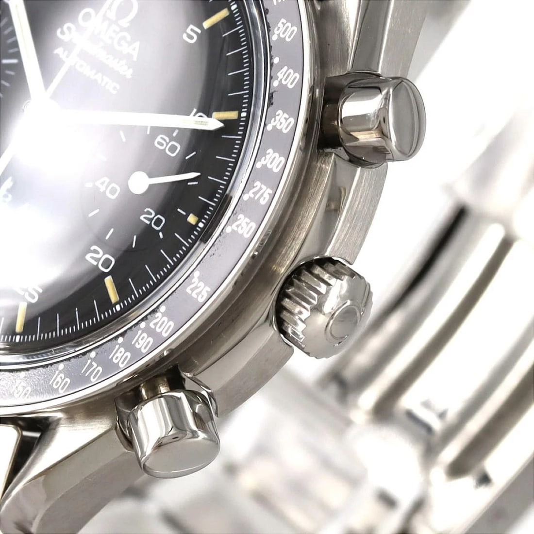 OMEGA SPEEDMASTER STAINLESS STEEL MECHANICAL AUTOMATIC WATCH - 4