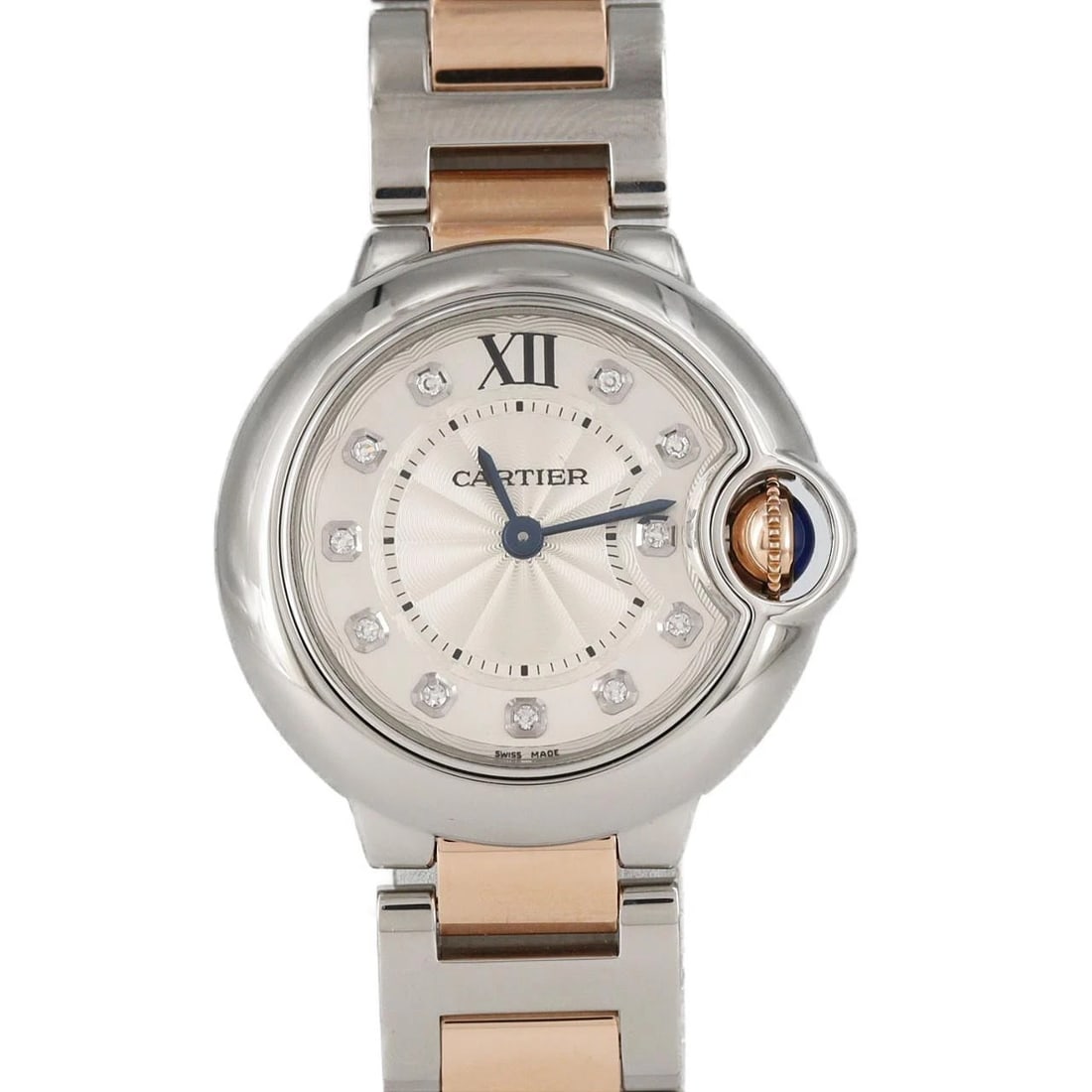 CARTIER BALLON BLEU S COMBINATION SSXPG QUARTZ WATCH: Cartier Ballon Bleu S Combination SSxPG Quartz Watch Brand: CARTIER Type: Wrist watch Material: Case: Stainless steel x pink gold Bracelet: Stainless steel x pink gold Color: Dial Color: