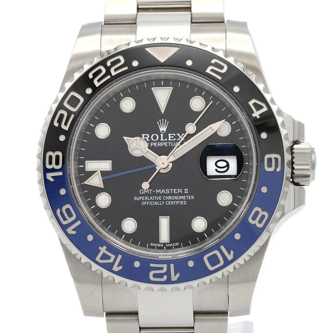 ROLEX -MASTER STAINLESS STEEL MECHANICAL AUTOMATIC WATCH: Rolex -Master Stainless Steel Mechanical Automatic Watch Brand: ROLEX Type: Wrist watch Material: Case: Stainless Steel Breath: Stainless Steel Color: Dial Color: Black x Blue Size: Case diameter: