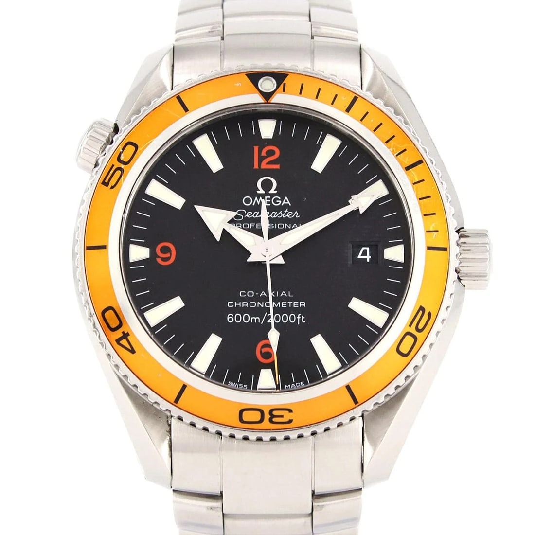 OMEGA SEAMASTER PLANET OCEAN WATCH: Omega Seamaster Planet Ocean Watch Brand: OMEGA Type: Wrist watch Material: Case: Stainless Steel Breath: Stainless Steel Color: Dial color black Size: Case diameter: Approx. 42 mm Max wrist