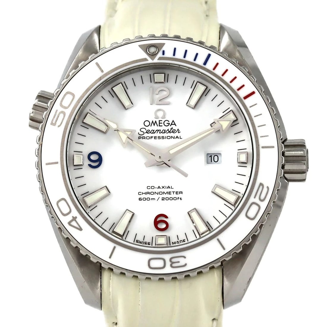 OMEGA SEAMASTER PLANET OCEAN SOCHI WATCH: Omega Seamaster Planet Ocean Sochi Watch Brand: OMEGA Type: Wrist watch Material: Case: Stainless Steel Bracelet: Strap Color: Dial color Case: Stainless Steel Breath: Stainless Steel Size: Case diame