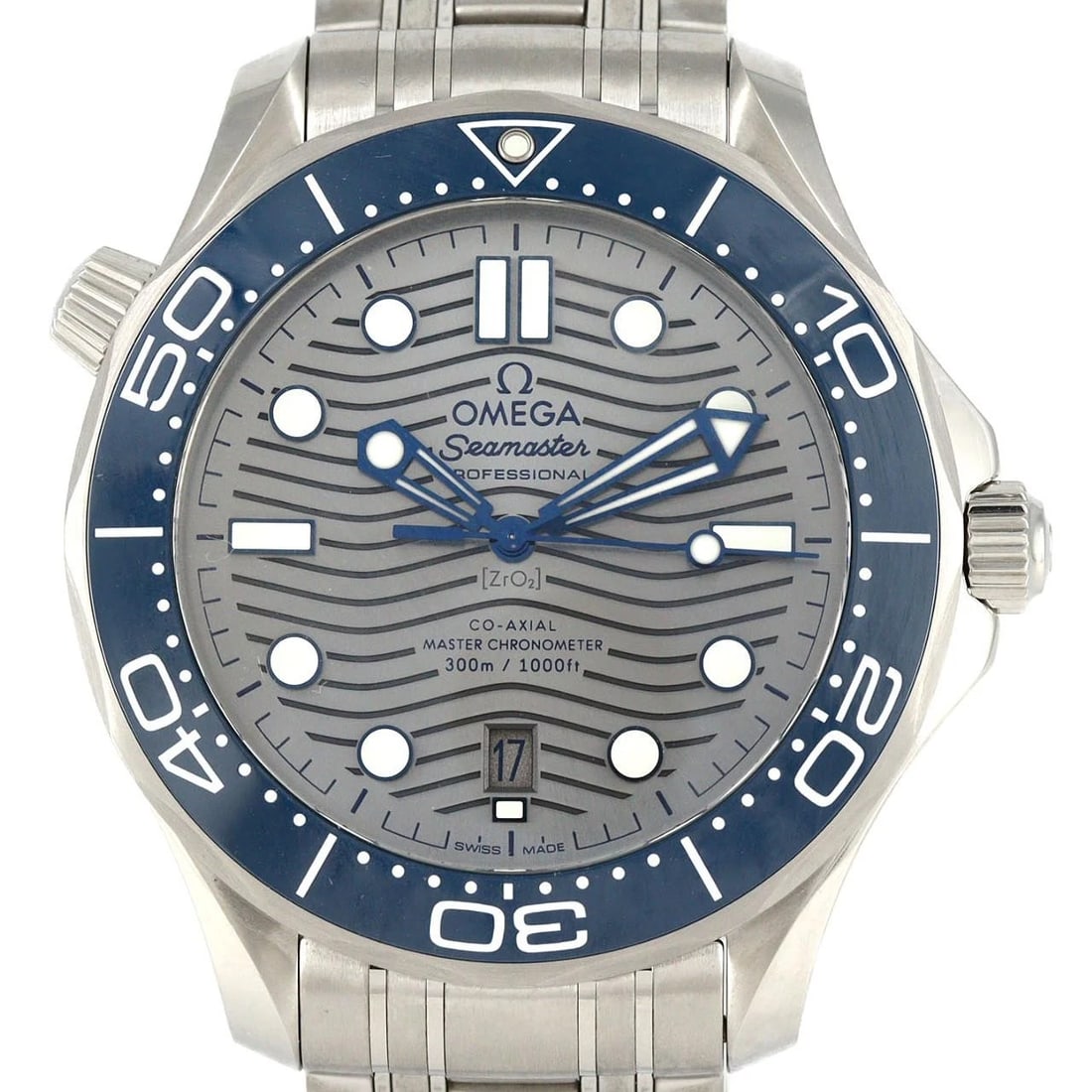 OMEGA SEAMASTER DIVER STAINLESS STEEL WATCH: Omega Seamaster Diver Stainless Steel Watch Brand: OMEGA Type: Wrist watch Material: Case: Stainless Steel Breath: Stainless Steel Color: Dial color gray Size: Case diameter: Approx. 42 mm Max wrist