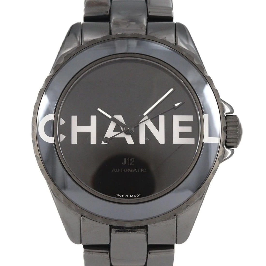 CHANEL J12 WANTED DE CHANEL CERAMIC WATCH: Chanel J12 Wanted de Chanel Ceramic Watch Brand: CHANEL Type: Wrist watch Material: Case: Ceramic Bracelet: Ceramic Color: Dial color black Size: Case diameter: Approx. 38mm Max wrist circumference: 1