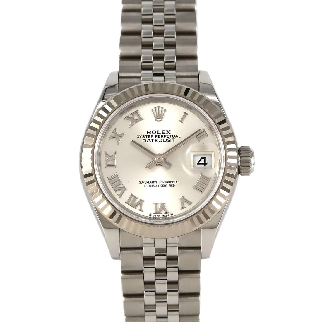 ROLEX DATEJUST MECHANICAL AUTOMATIC WATCH: Rolex Datejust Mechanical Automatic Watch Brand: ROLEX Type: Wrist watch Material: Case: Stainless steel x white gold Bracelet: Stainless steel Color: Dial color silver Size: Case diameter: Approx. 28
